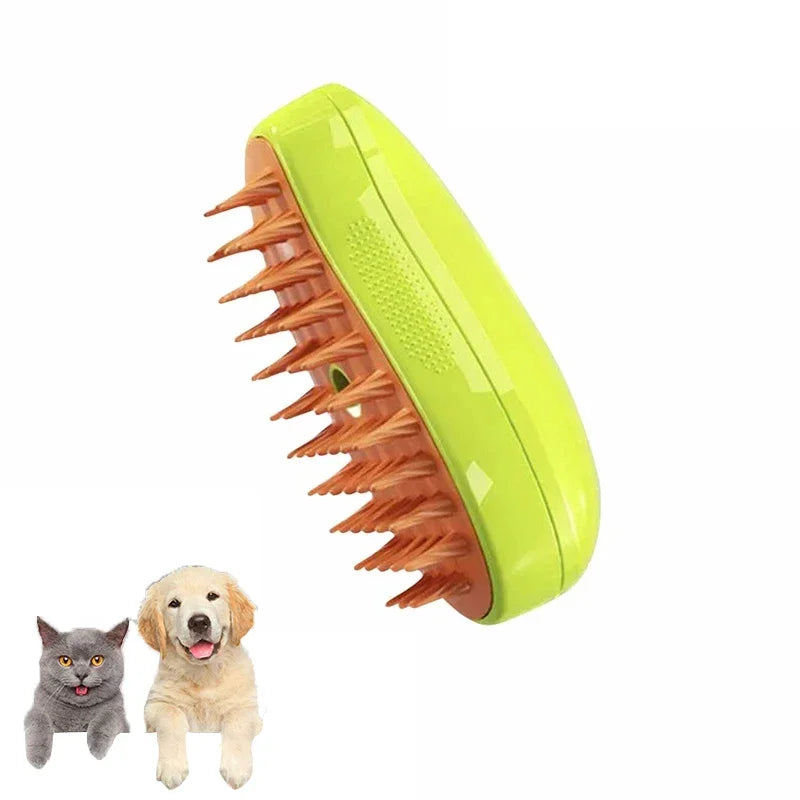 3-in-1 Electric Steamy Pet Grooming Brush