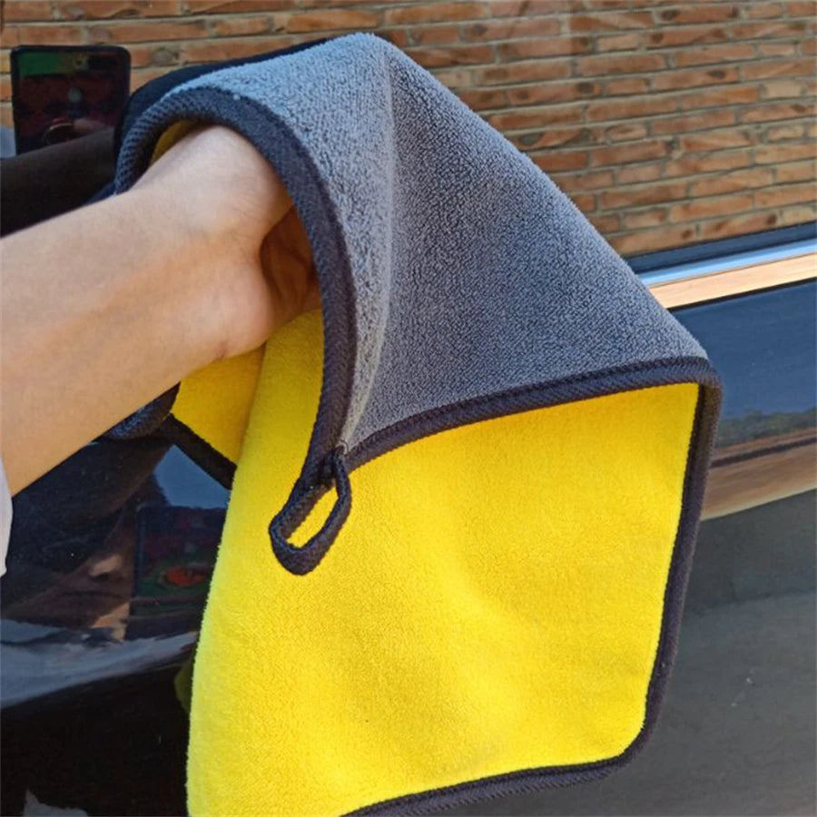 Microfiber Car Cleaning Towels - 30x30cm & 30x60cm, 1/2/6 Pack, Soft Drying Cloth