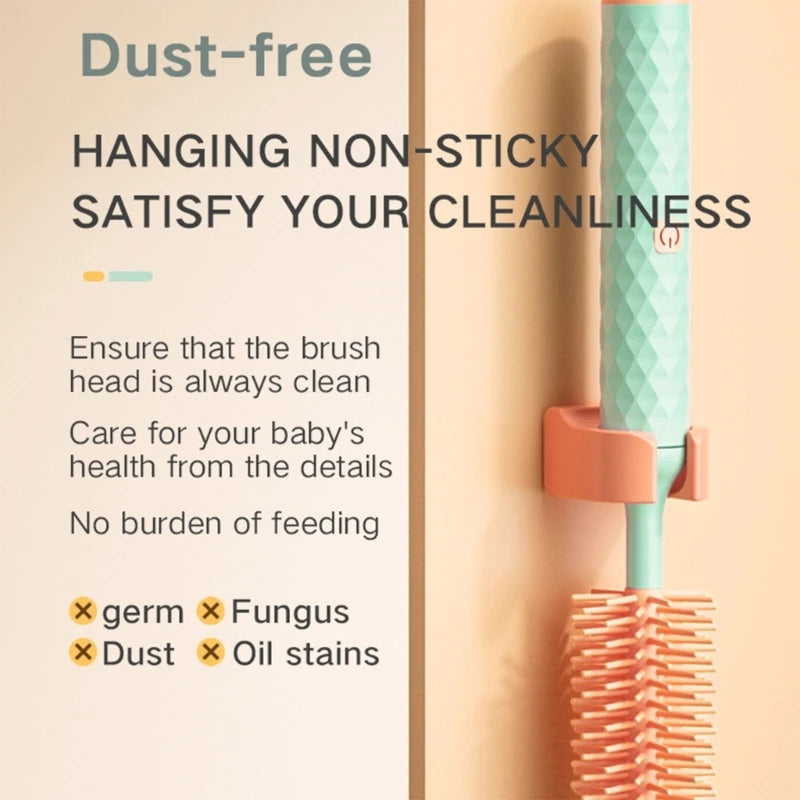 Electric Baby Bottle Brush Set – Silicone Bottle Cleaner with Multiple Brush Heads